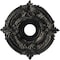 Ekena Millwork Attica PVC Medallion (Canopies up to 5 5/8"), 16"OD x 3 1/2"ID x 1"P, Textured Metallic Galaxy CMP16ATAGX - alternate 1